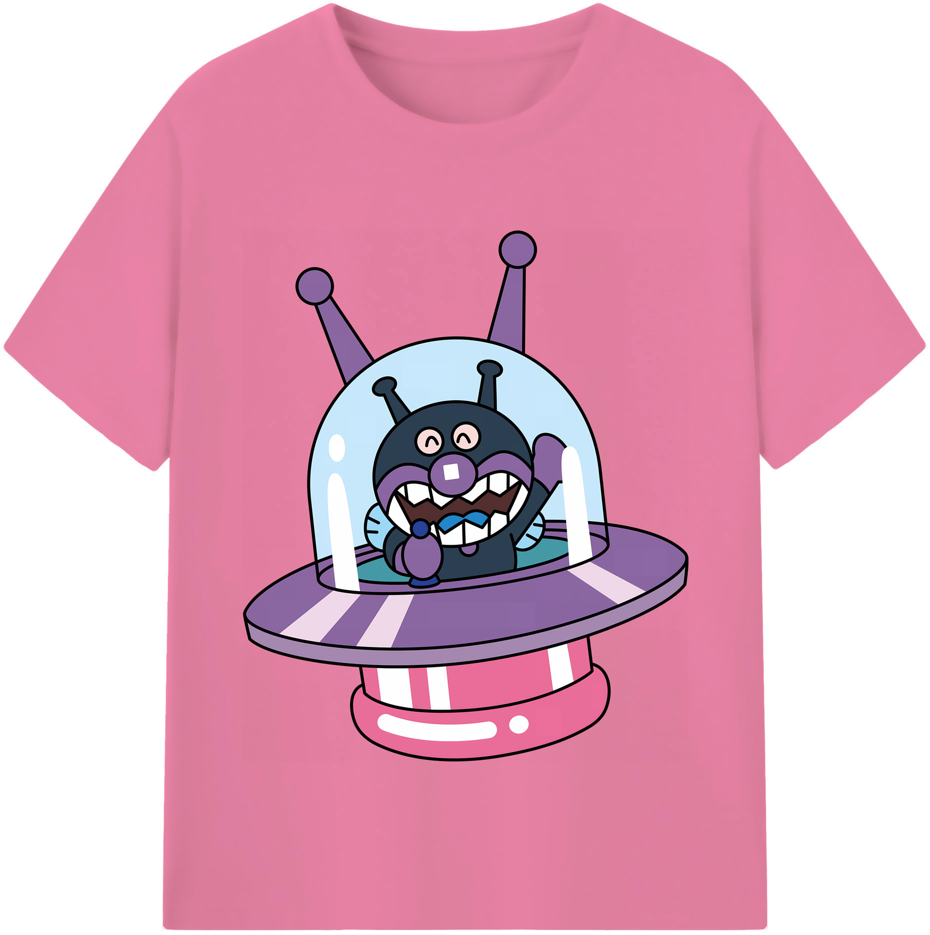 （画像用） アンパンマン Anpanman 綿100％半袖Tシャツ（フロントプリント）